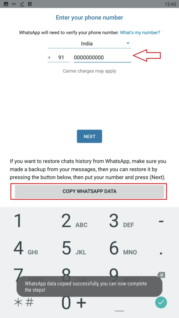 Copy WhatsApp Chats to Blue WhatsApp